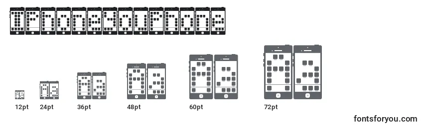 Размеры шрифта IPhoneYouPhone