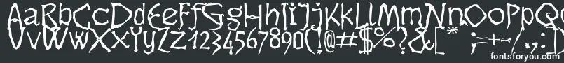 Шрифт Dikovina – белые шрифты