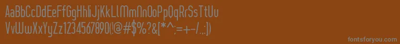 Шрифт ProzakLight – серые шрифты на коричневом фоне