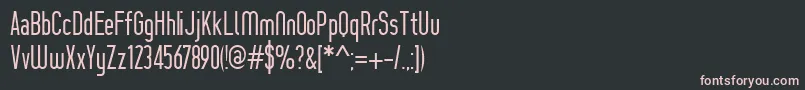 Шрифт ProzakLight – розовые шрифты на чёрном фоне