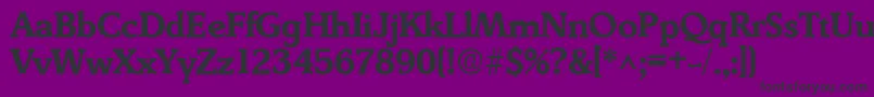 DerringerBoldDb Font – Black Fonts on Purple Background