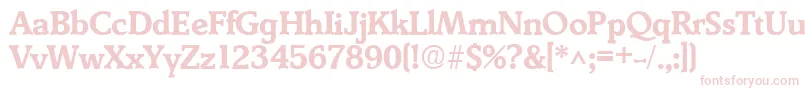 DerringerBoldDb Font – Pink Fonts on White Background