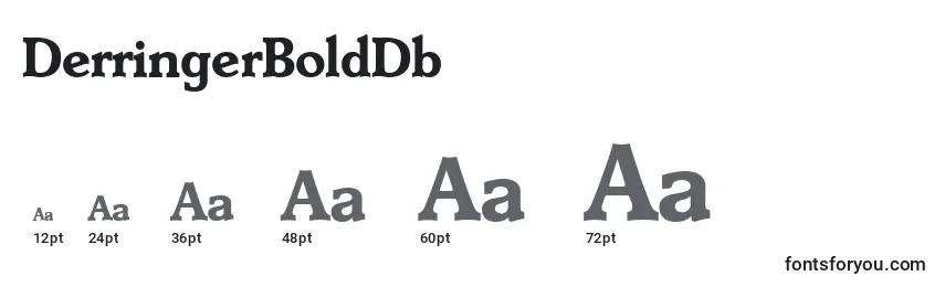 Размеры шрифта DerringerBoldDb
