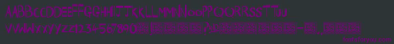 HbmHappyTimesDonationware Font – Purple Fonts on Black Background