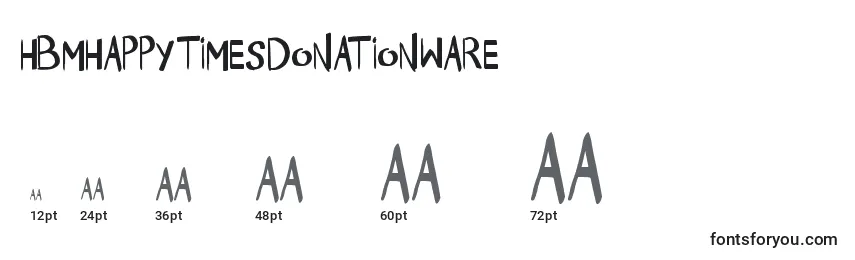 HbmHappyTimesDonationware Font Sizes