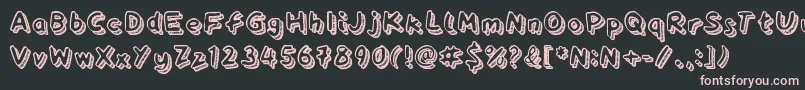 Playtime Font – Pink Fonts on Black Background