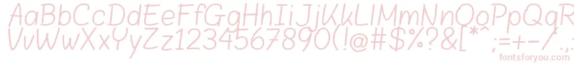 BloklettersBalpen Font – Pink Fonts on White Background