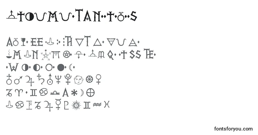 A fonte PrVikingAlternates – alfabeto, números, caracteres especiais