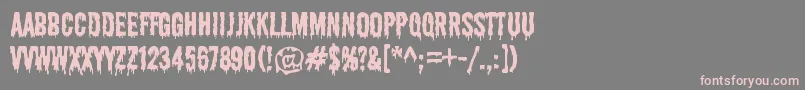 ShlopRg Font – Pink Fonts on Gray Background