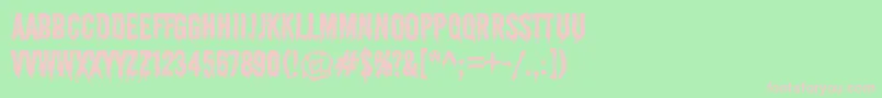 ShlopRg Font – Pink Fonts on Green Background