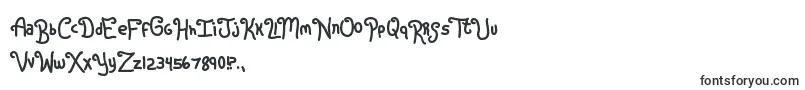 Rugrats-fontti – Käsinkirjoitetut fontit