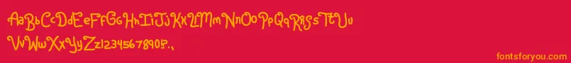 En savoir plus sur la police Rugrats Police Rugrats – polices orange sur fond rouge