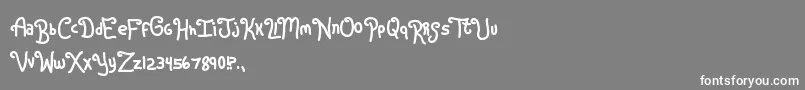 More about Rugrats Font Rugrats Font – White Fonts on Gray Background