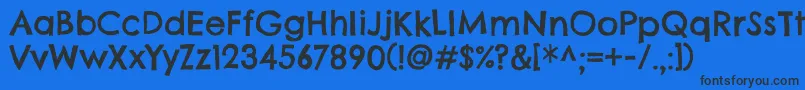 ChelseamarketRegular Font – Black Fonts on Blue Background