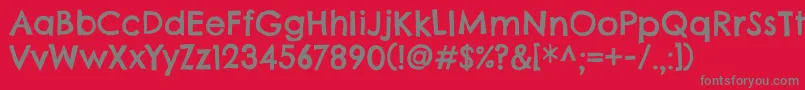 ChelseamarketRegular Font – Gray Fonts on Red Background