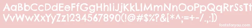 ChelseamarketRegular Font – White Fonts on Pink Background