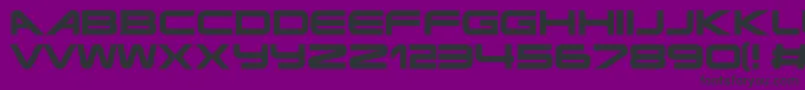 Terminatorrealnfi Font – Black Fonts on Purple Background