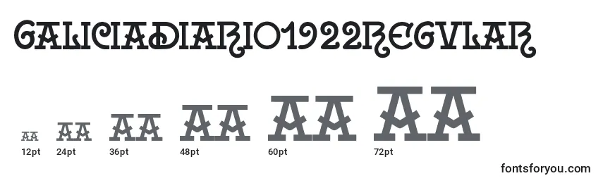 Galiciadiario1922Regular Font Sizes