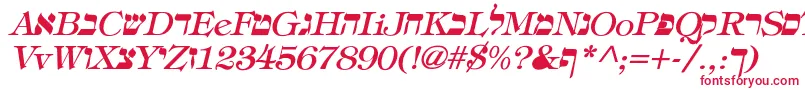 EretzItalic Font – Red Fonts