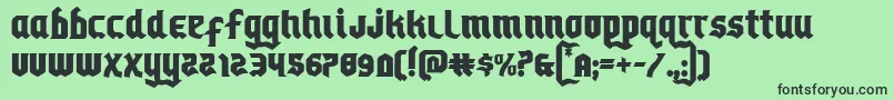 Empirecrown Font – Black Fonts on Green Background