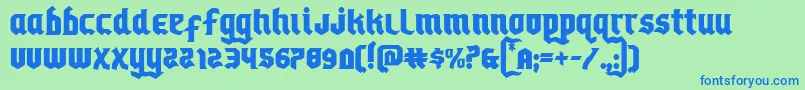 Empirecrown Font – Blue Fonts on Green Background