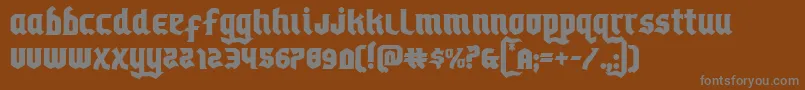 Шрифт Empirecrown – серые шрифты на коричневом фоне