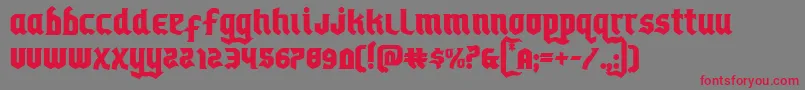 Empirecrown Font – Red Fonts on Gray Background