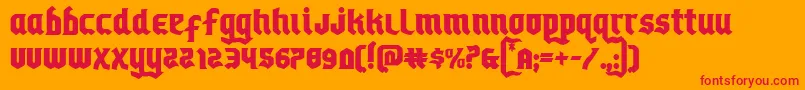 Empirecrown Font – Red Fonts on Orange Background