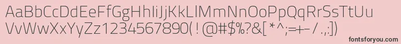フォントTitilliumtext22l1wt – ピンクの背景に黒い文字