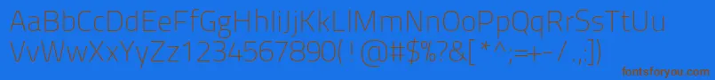 Шрифт Titilliumtext22l1wt – коричневые шрифты на синем фоне