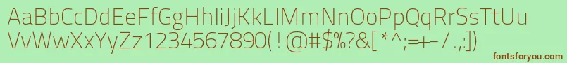 Titilliumtext22l1wt Font – Brown Fonts on Green Background