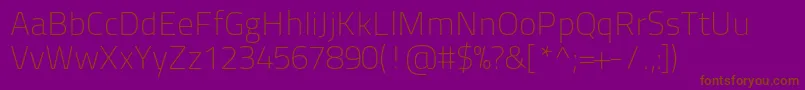 Шрифт Titilliumtext22l1wt – коричневые шрифты на фиолетовом фоне