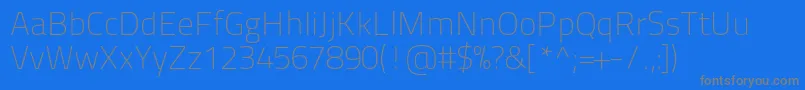 Titilliumtext22l1wt-Schriftart – Graue Schriften auf blauem Hintergrund