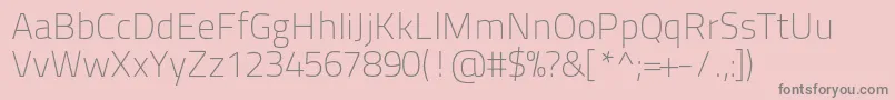 Titilliumtext22l1wt-Schriftart – Graue Schriften auf rosa Hintergrund