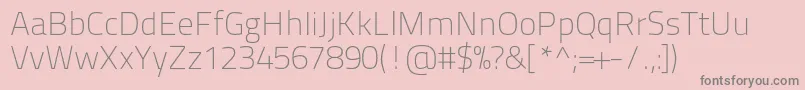 フォントTitilliumtext22l1wt – ピンクの背景に灰色の文字