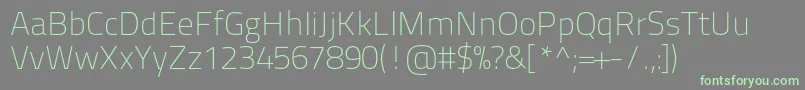 Шрифт Titilliumtext22l1wt – зелёные шрифты на сером фоне