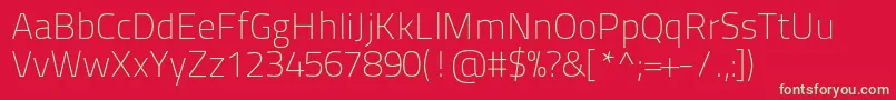 Titilliumtext22l1wt Font – Green Fonts on Red Background