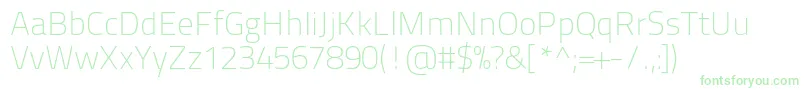 フォントTitilliumtext22l1wt – 白い背景に緑のフォント