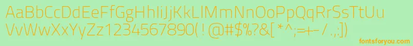 Titilliumtext22l1wt Font – Orange Fonts on Green Background
