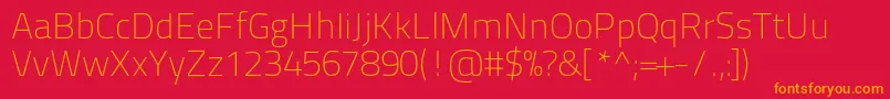fuente Titilliumtext22l1wt – Fuentes Naranjas Sobre Fondo Rojo