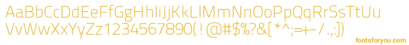 Titilliumtext22l1wt Font – Orange Fonts on White Background