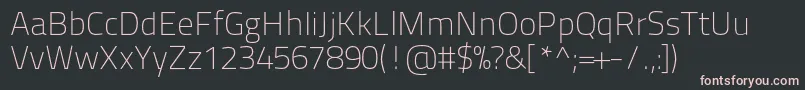 Шрифт Titilliumtext22l1wt – розовые шрифты на чёрном фоне