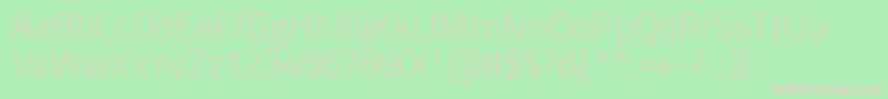 Titilliumtext22l1wt Font – Pink Fonts on Green Background