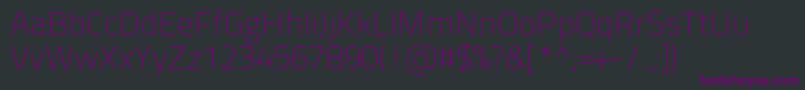 Шрифт Titilliumtext22l1wt – фиолетовые шрифты на чёрном фоне