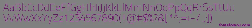 Шрифт Titilliumtext22l1wt – фиолетовые шрифты на сером фоне