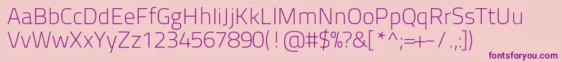 Titilliumtext22l1wt Font – Purple Fonts on Pink Background