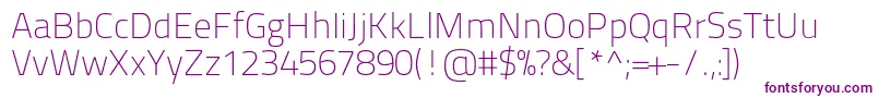Czcionka Titilliumtext22l1wt – fioletowe czcionki