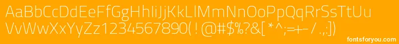Titilliumtext22l1wt Font – White Fonts on Orange Background