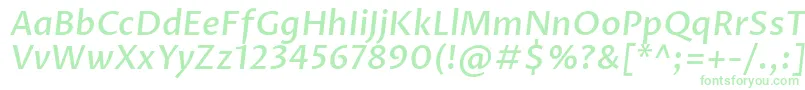 ProzalibreMediumitalicフォントについての詳細 フォントProzalibreMediumitalic – 緑のフォント