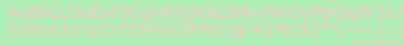 fuente ProzalibreMediumitalic – Fuentes Rosadas Sobre Fondo Verde